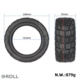   90/55-6,5 Off-road Tubeless gumi TUOVT – elektromos rollerhez, 1,2 kg