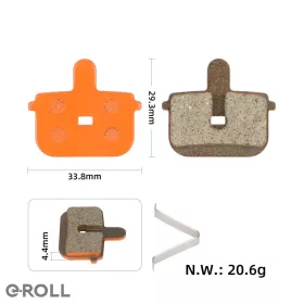   Kerámia fékbetét – Kugoo G-Booster elektromos rollerhez, narancssárga