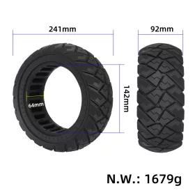 90/65-6,5 tömör gumi 11" (11x3,5-6,5) 
