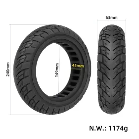 10x2,5(60/70-6,5) off-road tömör gumi (45mm slot）