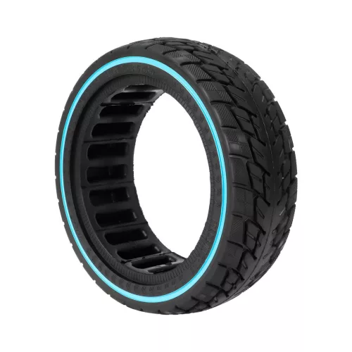  8,5x2,5 off-road tömör gumi kék csíkkal