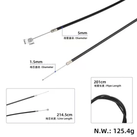 Kukirin M4 Max hátsó fékkábel 215 cm 
