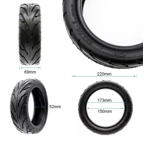  9×3-6 Xuancheng Cityroad Tubeless gumi – széles városi köpeny 9"-os rollerhez