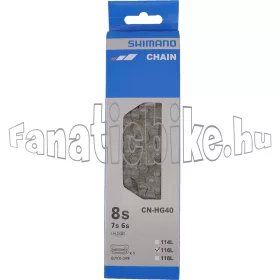   Shimano CN-HG40 5-6-7-8 sebességes 116 szemes lánc + SM-UG51 patentszem