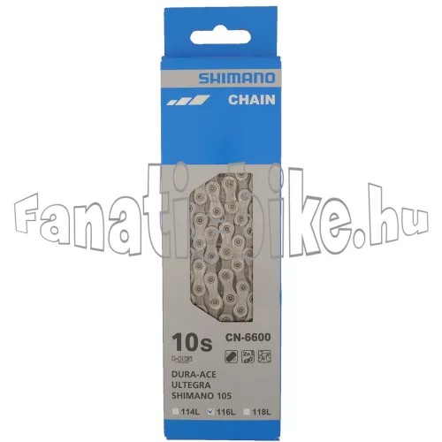 Shimano Ultegra CN-6600 10 sebességes 116 szemes lánc dupla/tripla hajtóműhöz