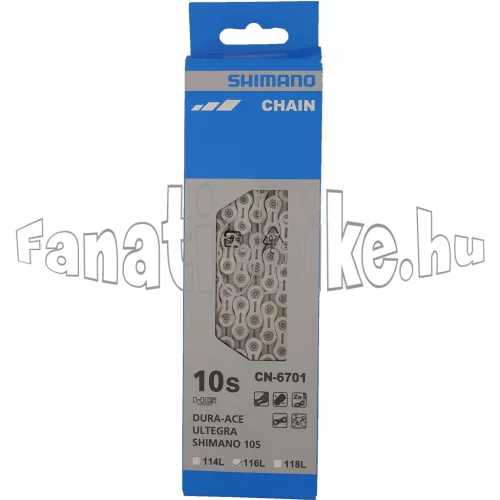 Shimano Ultegra CN-6701 10 sebességes 116 szemes lánc dupla hajtóműhöz