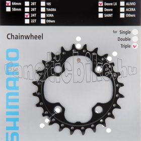 Shimano FC-M660-10 24T (Y1LU24000) lánckerék fekete 