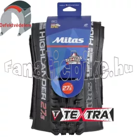   Mitas (Rubena) R02 Highlander 27,5x2,45 (62-584) DH Supra Max Textra+ hajtogatható gumiköpeny