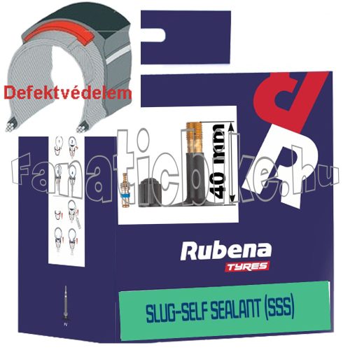 Rubena Sealant Slug Self 27,5x1,75/2,45 (47/62-584/597mm) tömlő AV40 