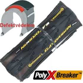   Continental Gatorskin hajtogatható Duraskin 25-622 (700x25C) országúti gumiköpeny