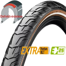   Continental Ride City 28x1,75 (47-622) fekete/barna reflektoros gumiköpeny