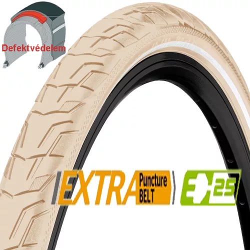 Continental Ride City 28x1,75 (47-622) krém/krém reflektoros gumiköpeny