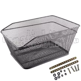 Kosár sűrű-szövésű + tartó hátsó 16 liter fekete