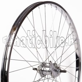    Hátsó kerék 24x1 3/8 (540mm) krómozott acél abroncs, Cseh kontrafékes acél agy