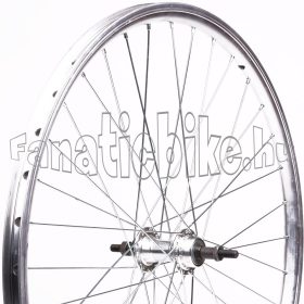   Hátsó kerék 26” (559mm) ezüst duplafalú abroncs, ezüst alu agy