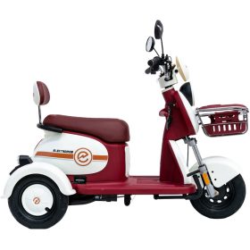 EMOB-41 elektromos tricikli fehér-bordó