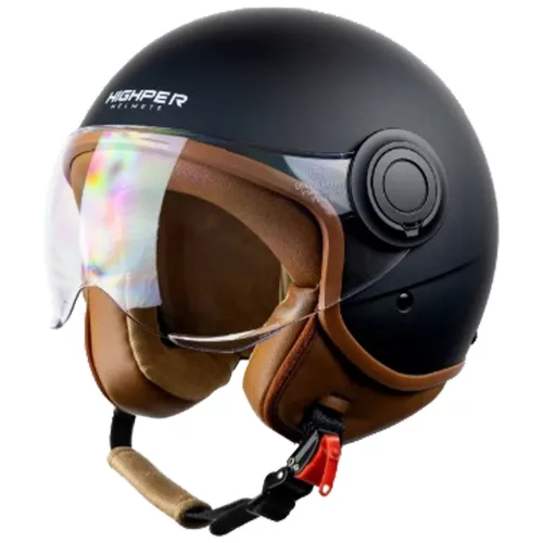 Highper City Nyitott Bukósisak - matt fekete  XL