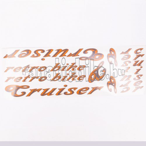 Matrica szett Cruiser sötétszürke-narancs
