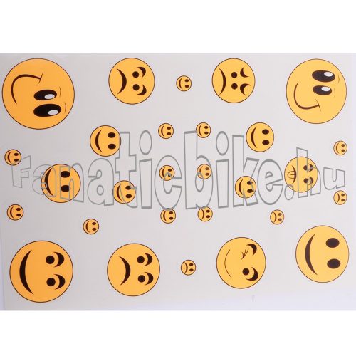 Matrica szett smile neon narancs 