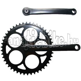 Acél hajtómű négyzetkúpos 170mm 46T 3/32" fekete