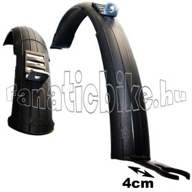   Marikoo 24-26" műanyag sárvédő + toldat hosszú tartó fülű 