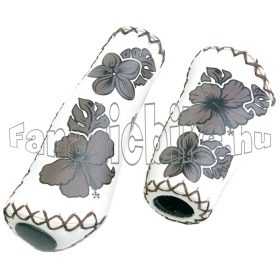 Virágmintás markolat 92/135mm fehér