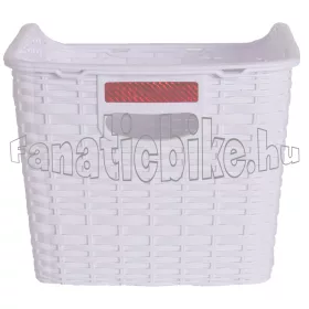 Műanyag kosár csomagtartóra 19 liter fehér
