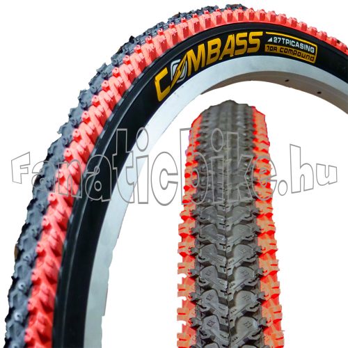 Színes MTB 26x2.125 (57-559) köpeny piros-fekete