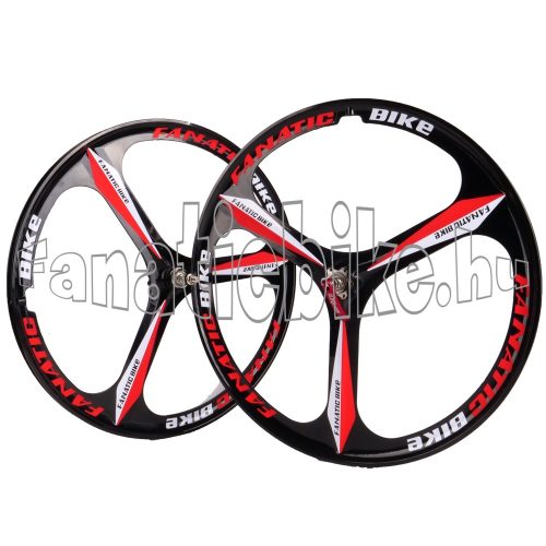 3-küllős kerék szett MTB 26" piros-fekete