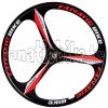 3-küllős kerék szett MTB 26" piros-fekete
