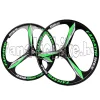 3-küllős kerék szett MTB 26" zöld-fekete