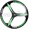3-küllős kerék szett MTB 26" zöld-fekete