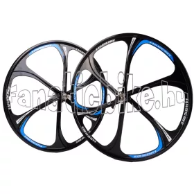 6-küllős kerék szett MTB 26" kék-fekete