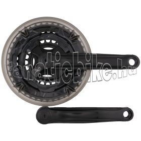 MTB hajtómű acél (24-34-42T) 170mm fekete